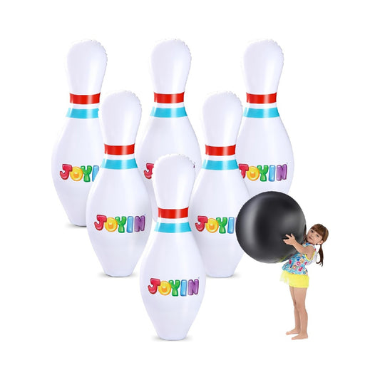 JOYIN Giant Inflatable Bowling Ball Set for Kids and Adults, Children's Educational Motor Skills Toy