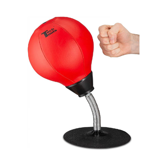 Tech Tools Desktop Punching Bag - Suction-Attached, Heavy-Duty Stress Relief Punching Bag